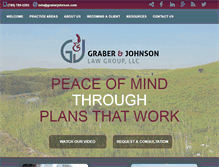 Tablet Screenshot of graberjohnson.com
